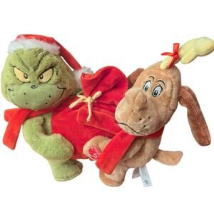 Grinch and Max Animated Max with Movement and Music Christmas Decor